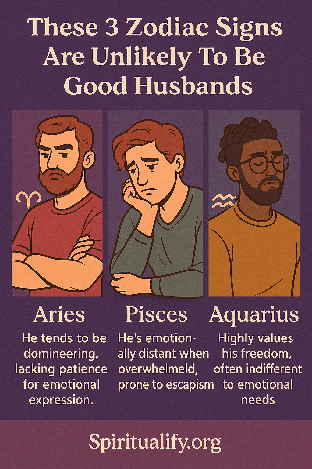 These 4 Zodiac Signs Are Unlikely To Be Good Husbands INFOG
