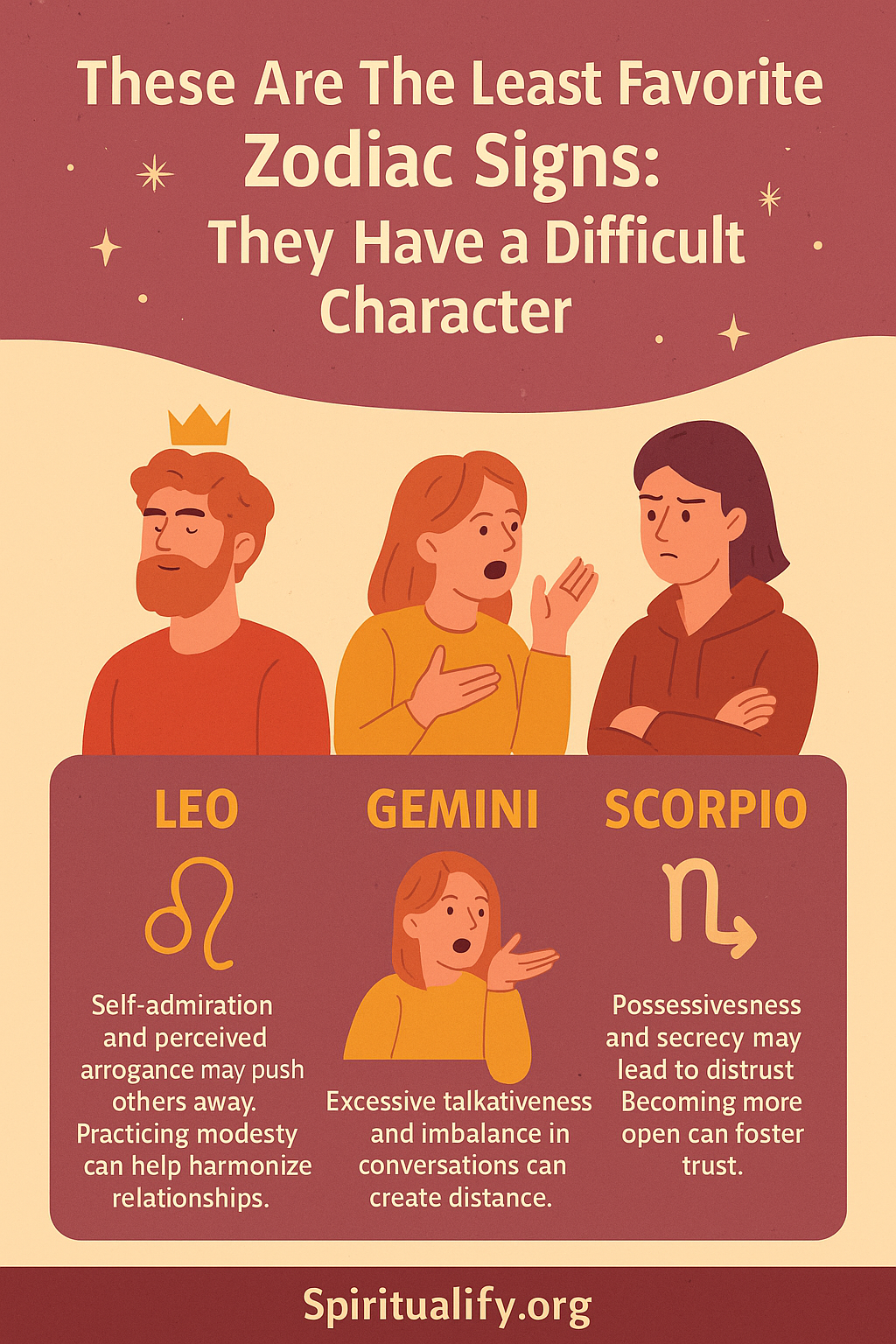 These Are The Least Favorite Zodiac Signs They Have A Difficult Character INFOG