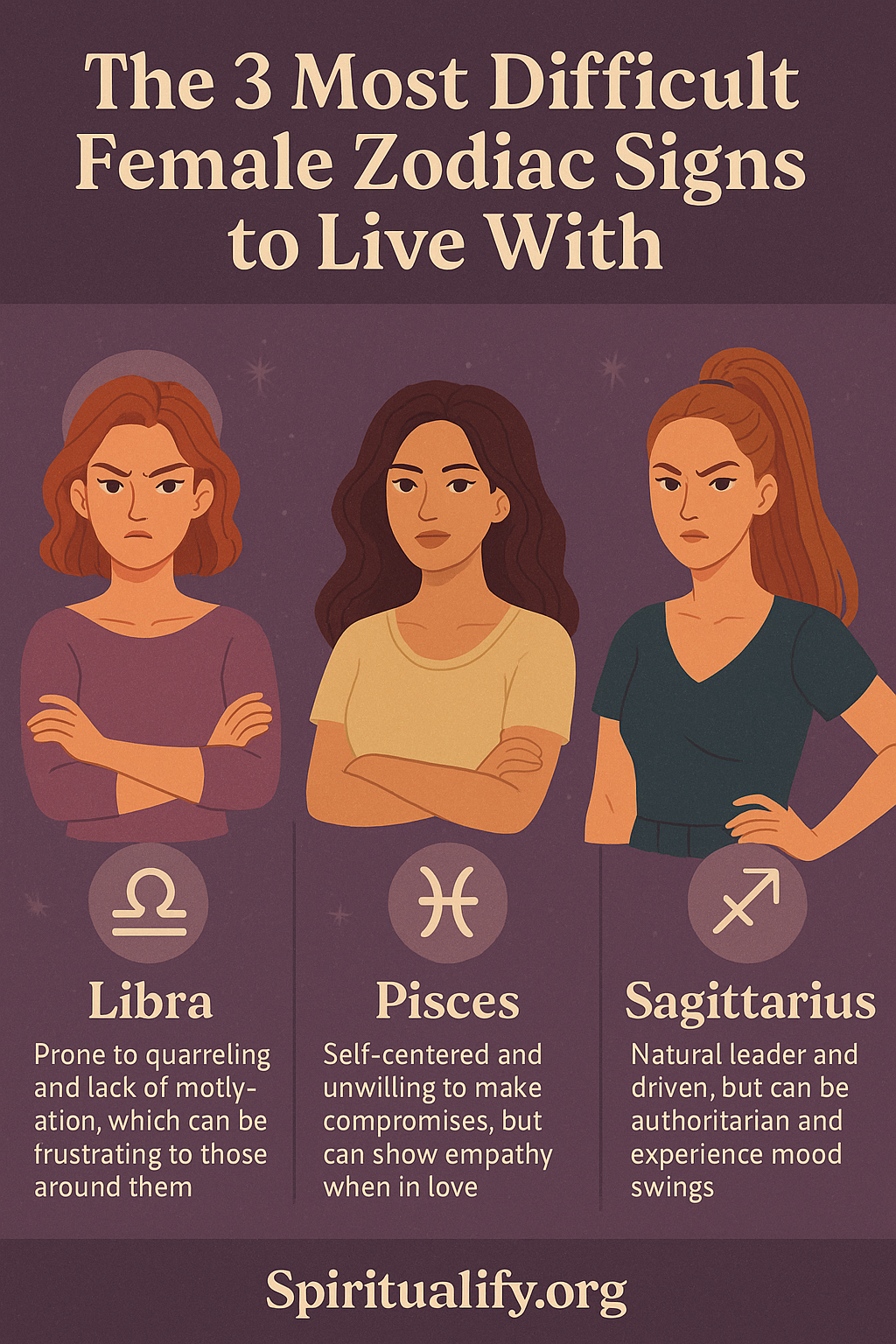 The 3 Most Difficult Female Zodiac Signs To Live With INFOG