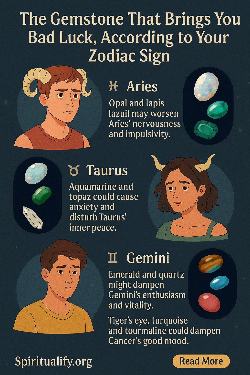 The Gemstone That Brings You Bad Luck, According to Your Zodiac Sign INFOG