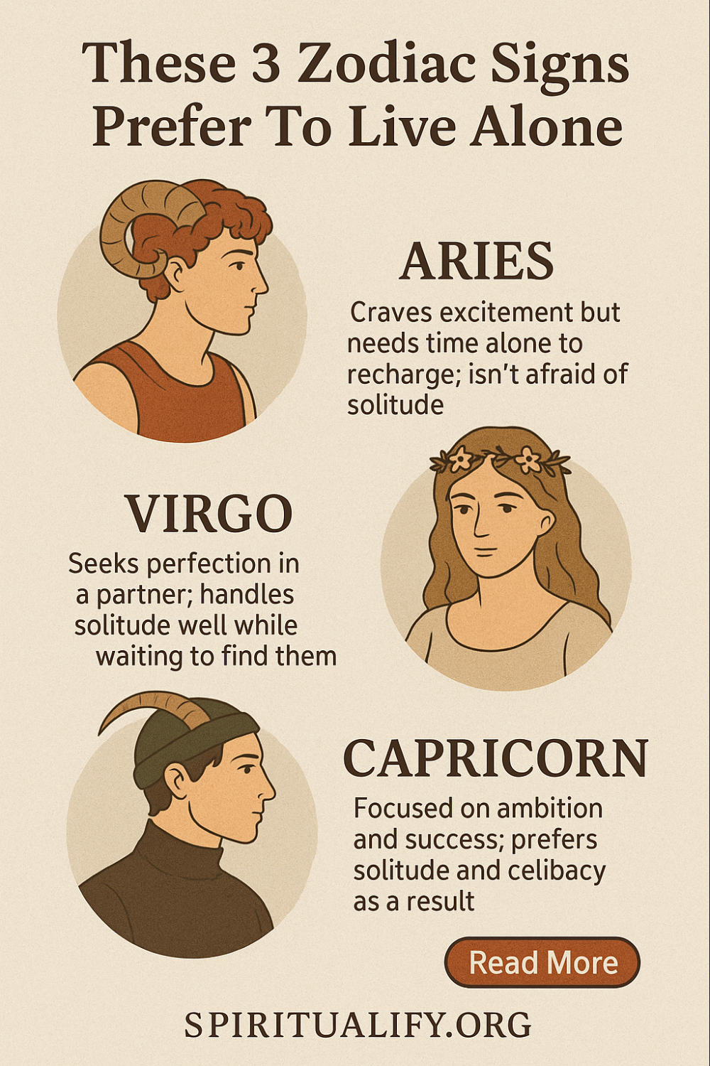 These 3 Zodiac Signs Prefer To Live Alone Infographic