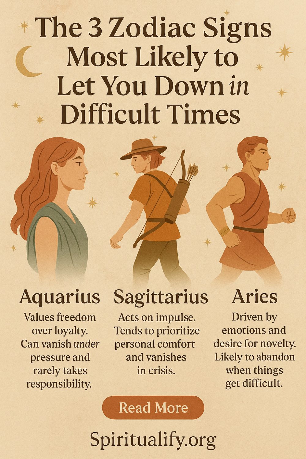The 3 Zodiac Signs Mosty Likely to Let You Down in Difficult Times Infographic