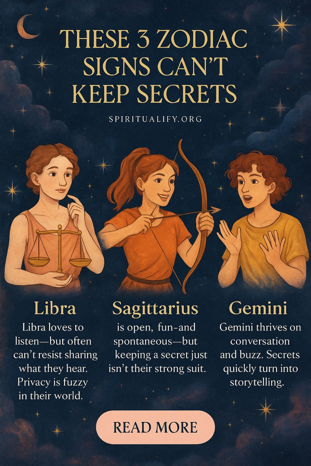 These 3 Zodiac Signs Can’t Keep Secrets Infographic