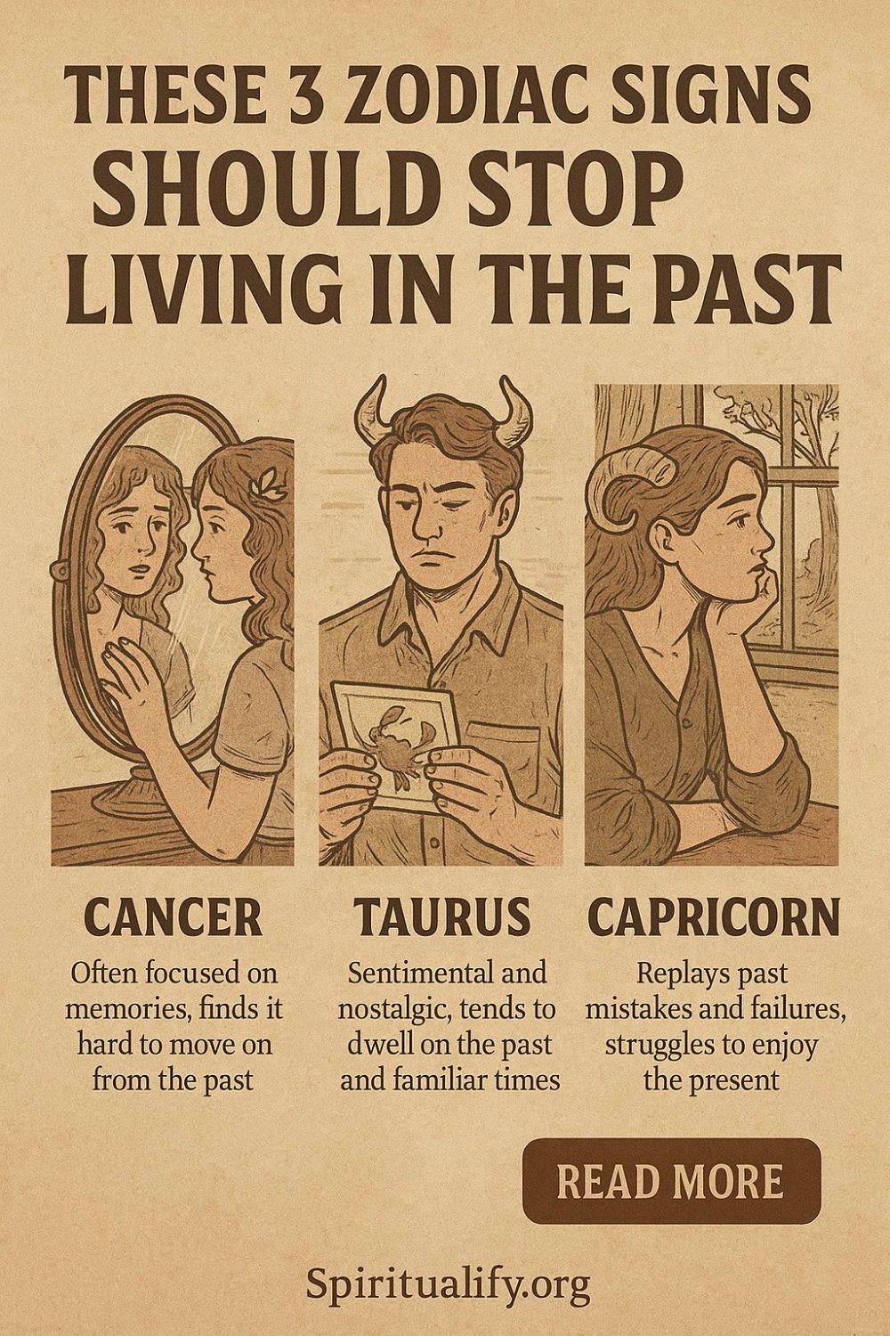 These 6 Zodiac Signs Should Stop Living in the Past Infographic