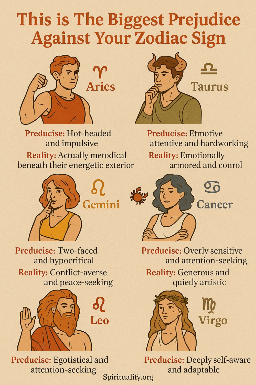 This is The Biggest Prejudice Against Your Zodiac Sign Infographic