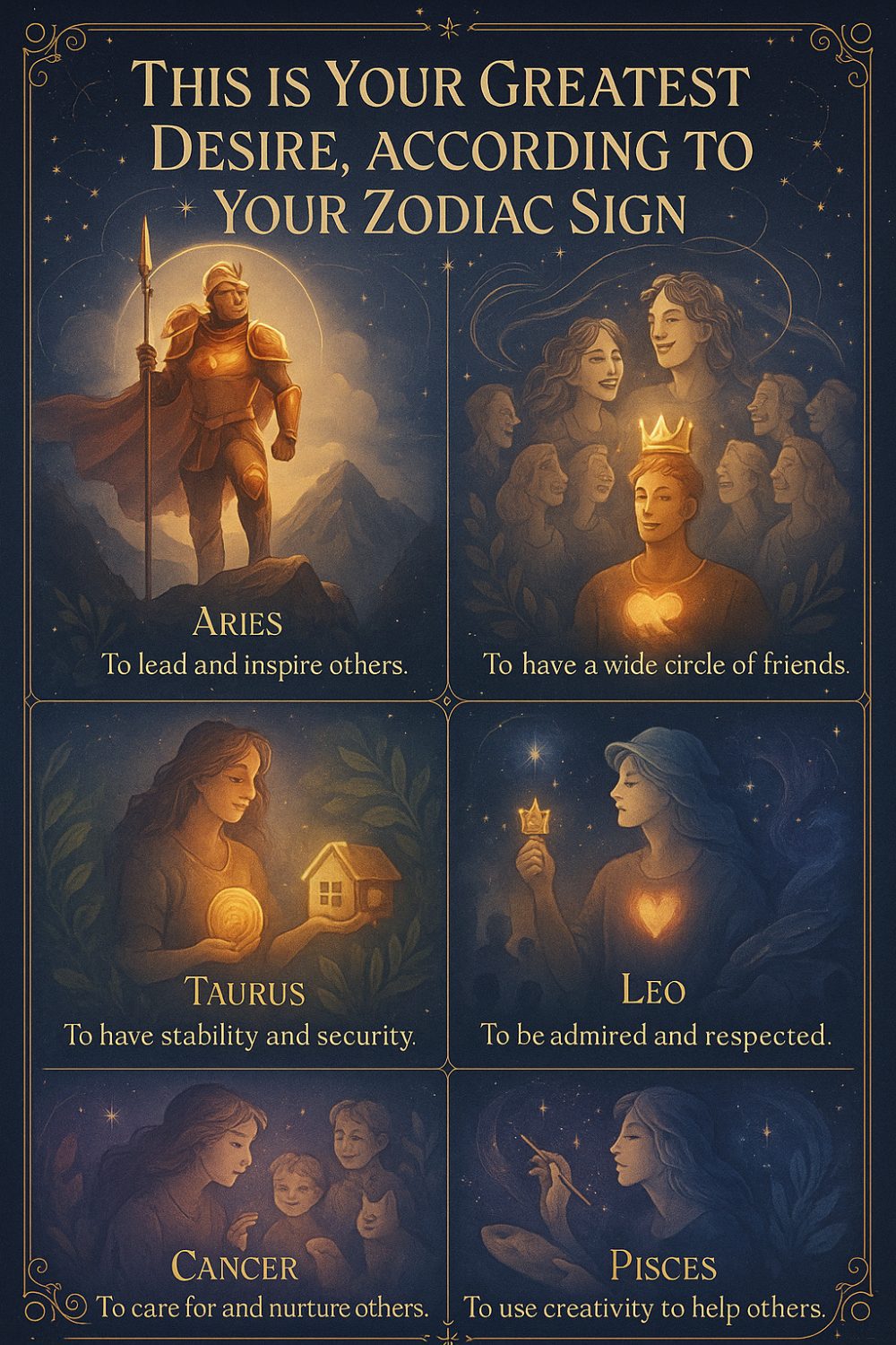 This is Your Greatest Desire, According to Your Zodiac Sign Infographic