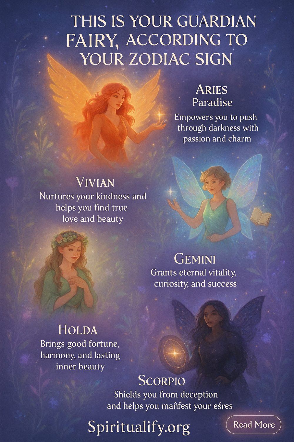 This is Your Guardian Fairy, According to Your Zodiac Sign Infographic