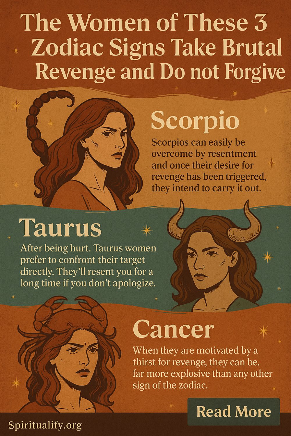 The Women of These 3 Zodiac Signs Take Brutal Revenge and Do not Forgive Infographic