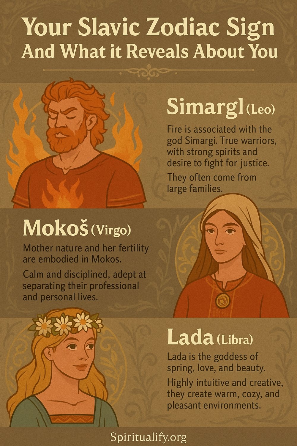 Your Slavic Zodiac Sign And What it Reveals About You Infographic