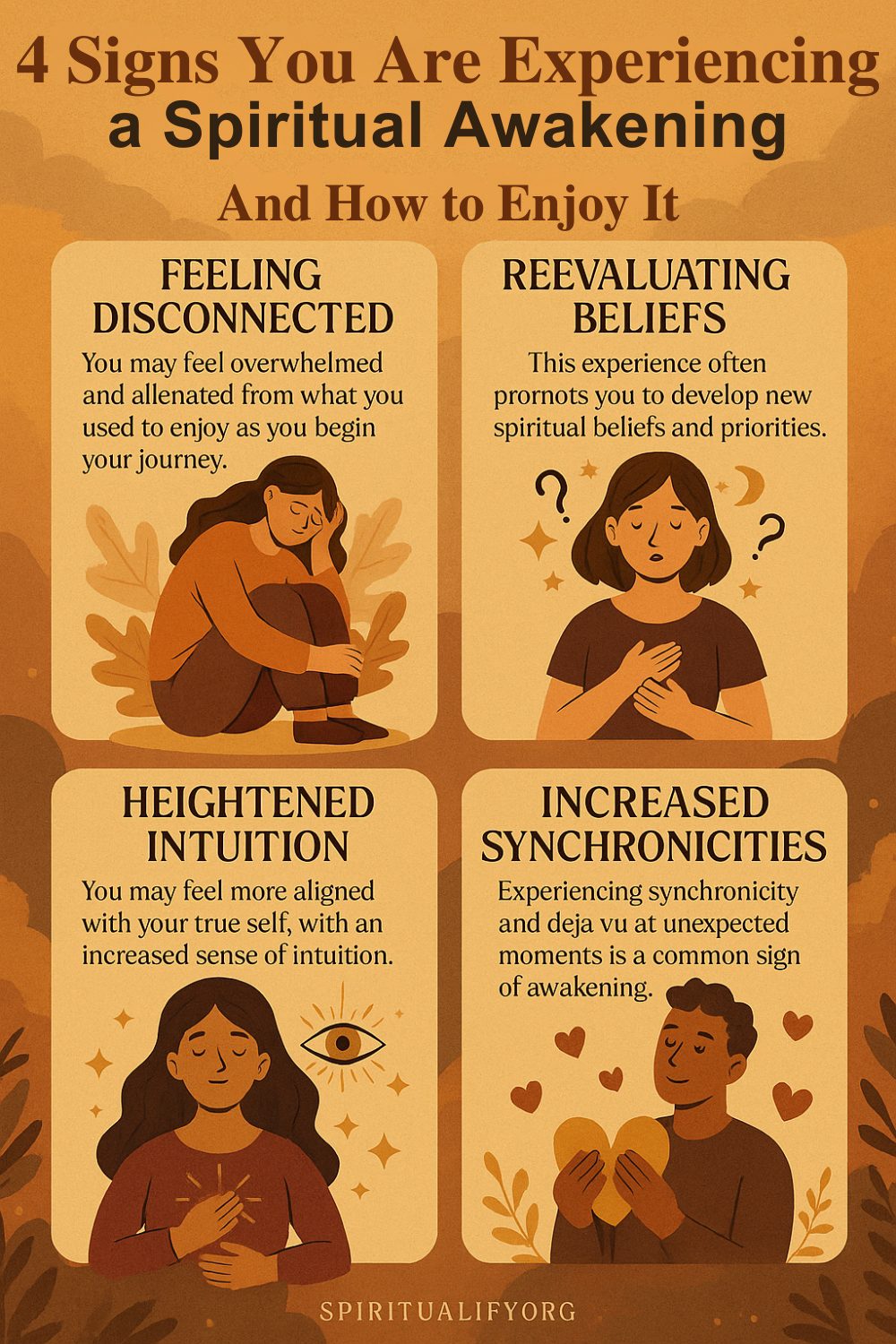 4 Signs You Are Experiencing a Spiritual Awakening and How to Enjoy It Infographic