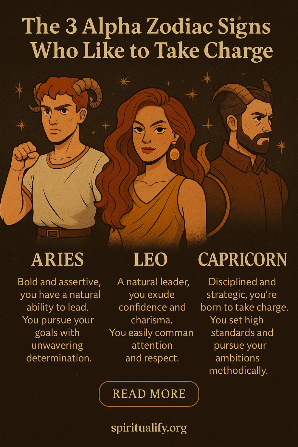 The 6 Alpha Zodiac Signs Who Like to Take Charge Infographic