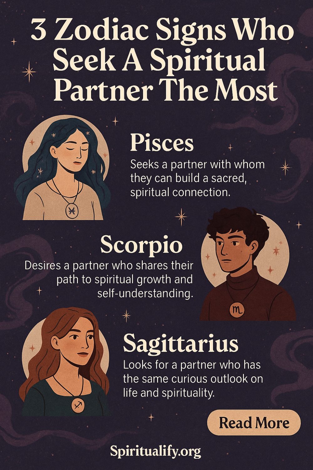 3 Zodiac Signs Who Seek A Spiritual Partner The Most Infographic