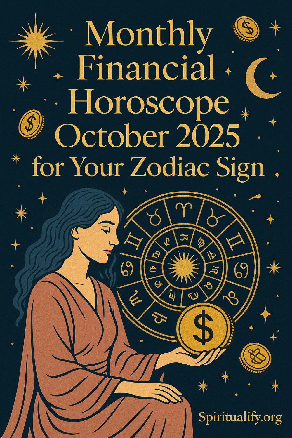 Monthly Financial Horoscope October 2025 for Your Zodiac Sign Pin
