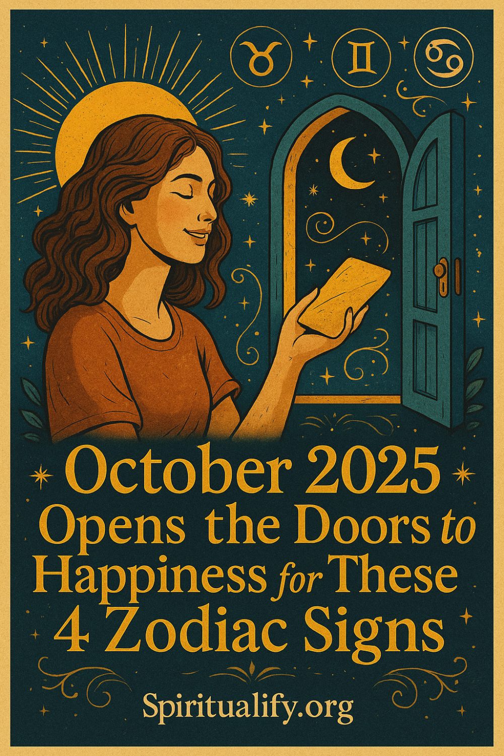 October 2025 Opens the Doors to Happiness for These 4 Zodiac Signs Pin