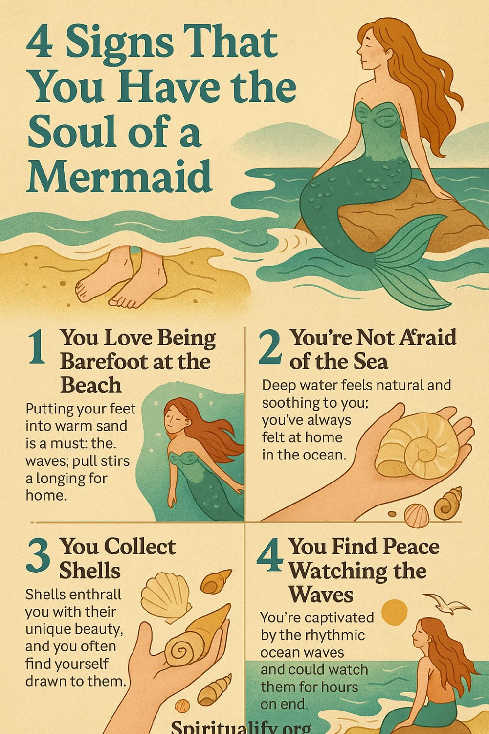 4 Signs That You Have the Soul of a Mermaid Infographic