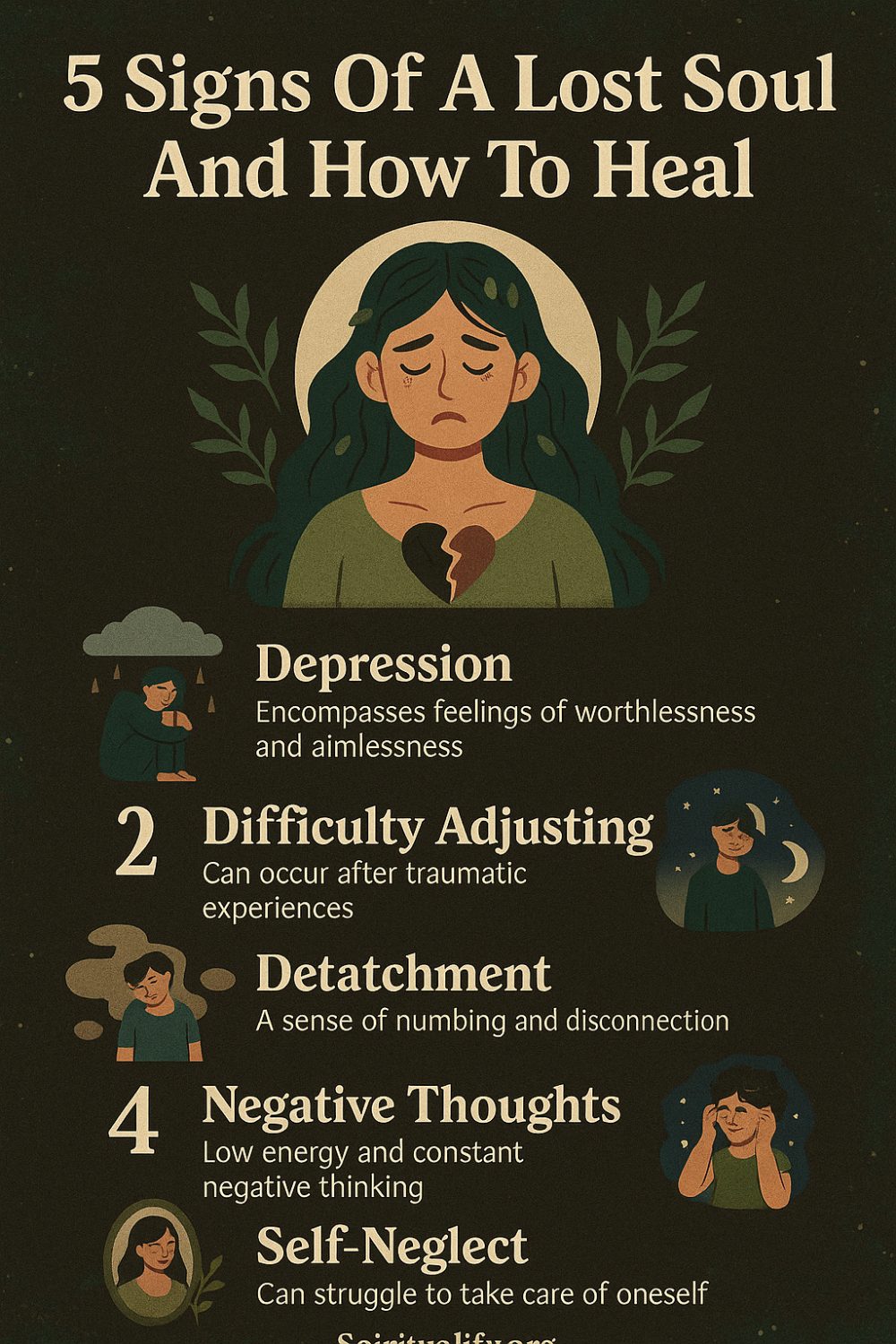 5 Signs Of A Lost Soul And How To Heal Infographic
