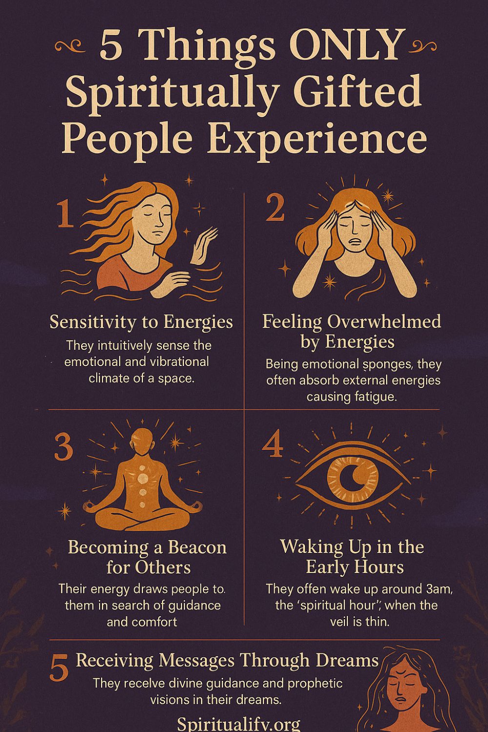 5 Things ONLY Spiritually Gifted People Experience Infographic
