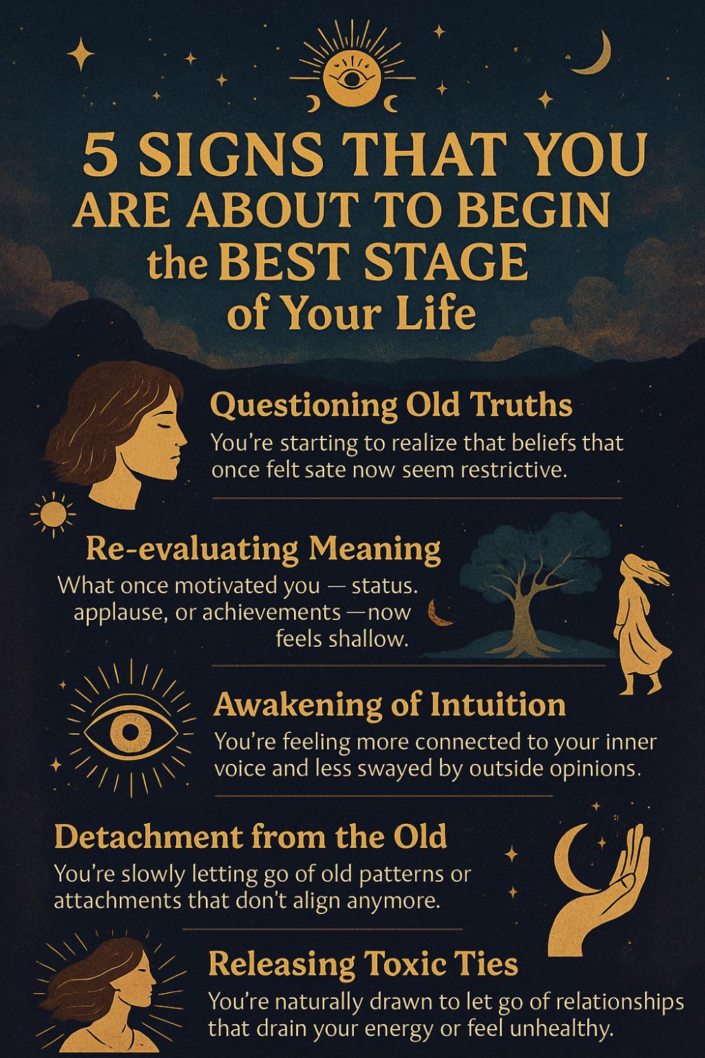 5 Signs That You Are About to Begin the BEST STAGE of Your Life Infographic