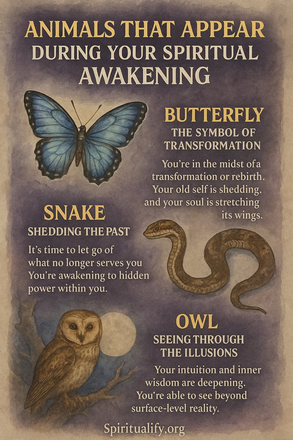 5 Animals That Appear During Your Spiritual Awakening Infographic