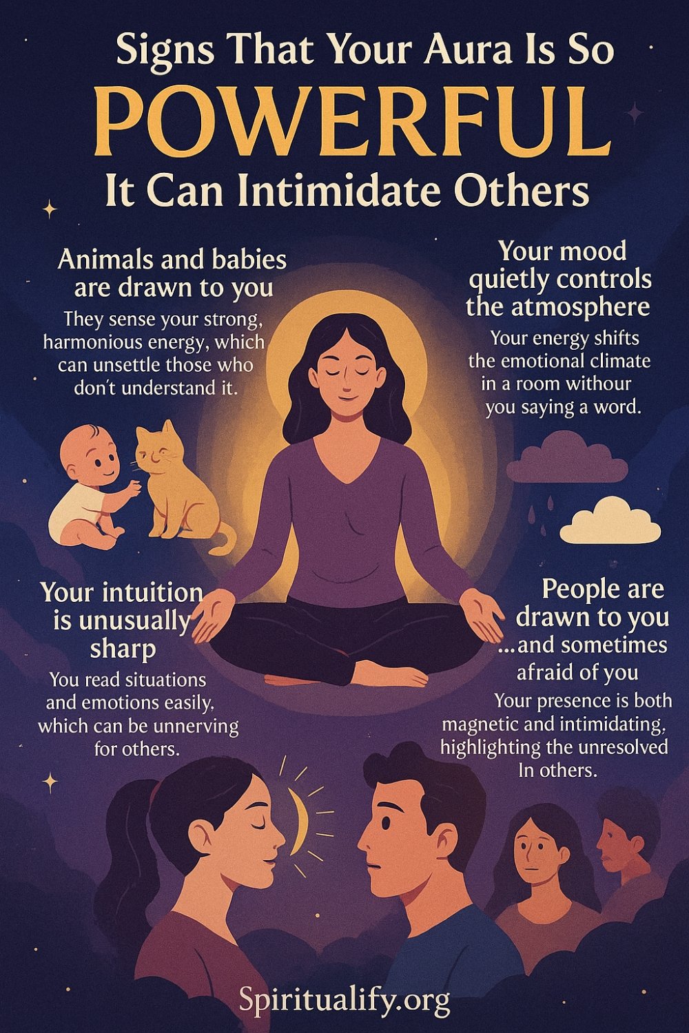 8 Signs That Your Aura Is So POWERFUL It Can Intimidate Others Infographic