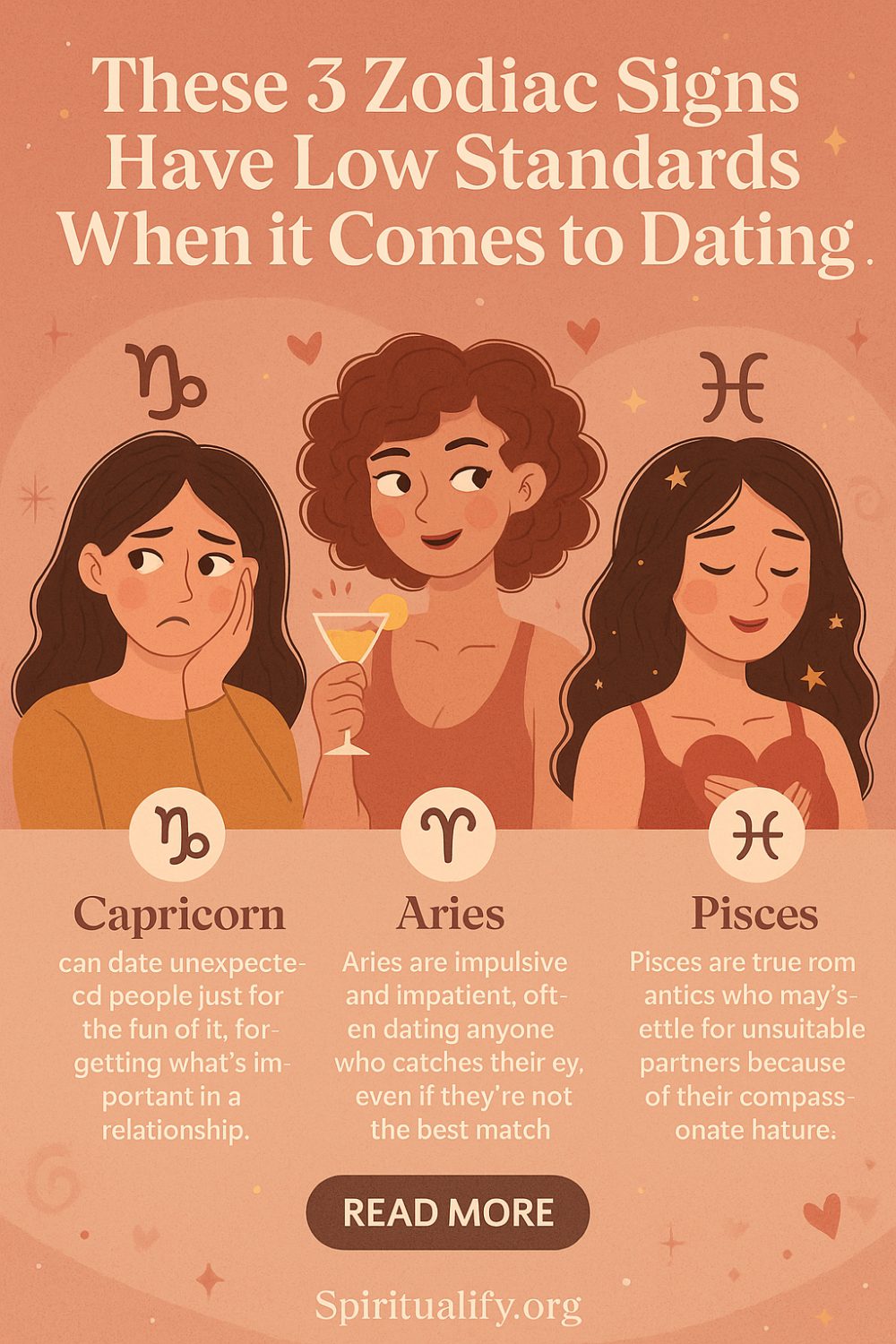 These 6 Zodiac Signs Have Low Standards When it Comes to Dating Infographic