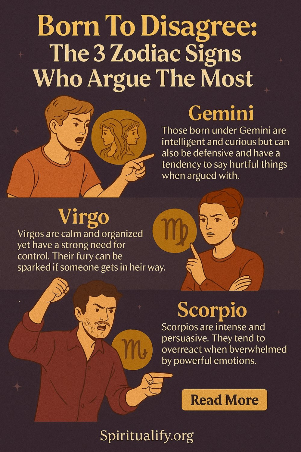 Born To Disagree The 3 Zodiac Signs Who Argue The Most Infographic