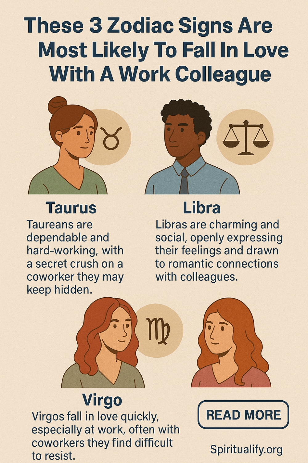 These 3 Zodiac Signs Are Most Likely To Fall In Love With A Work Colleague Infographic