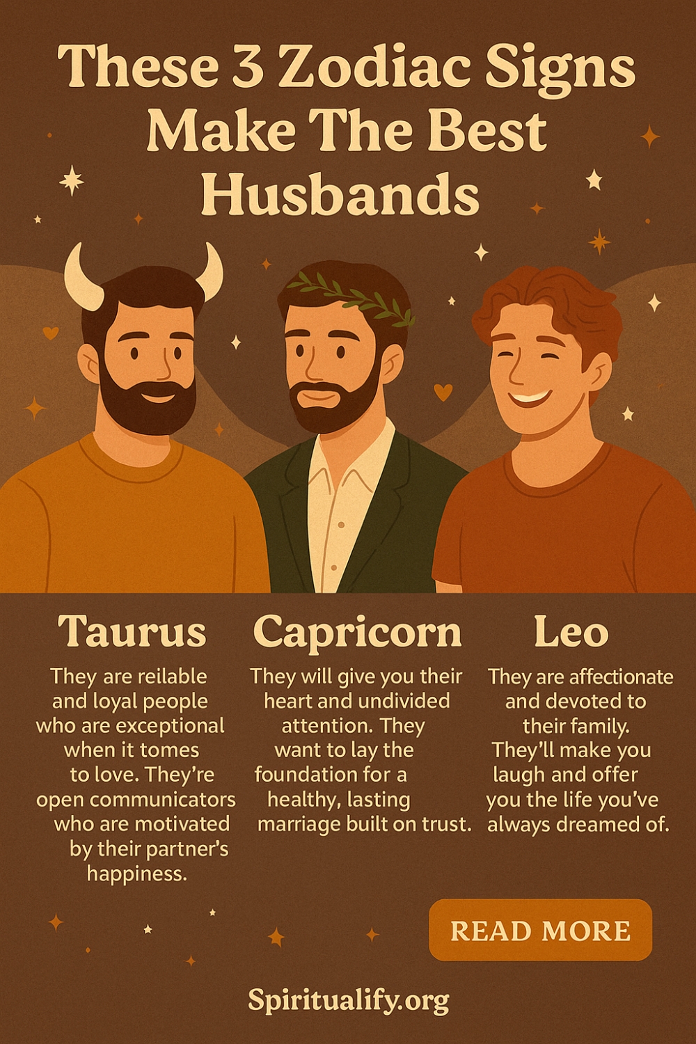 These 3 Zodiac Signs Make The Best Husbands Infographic