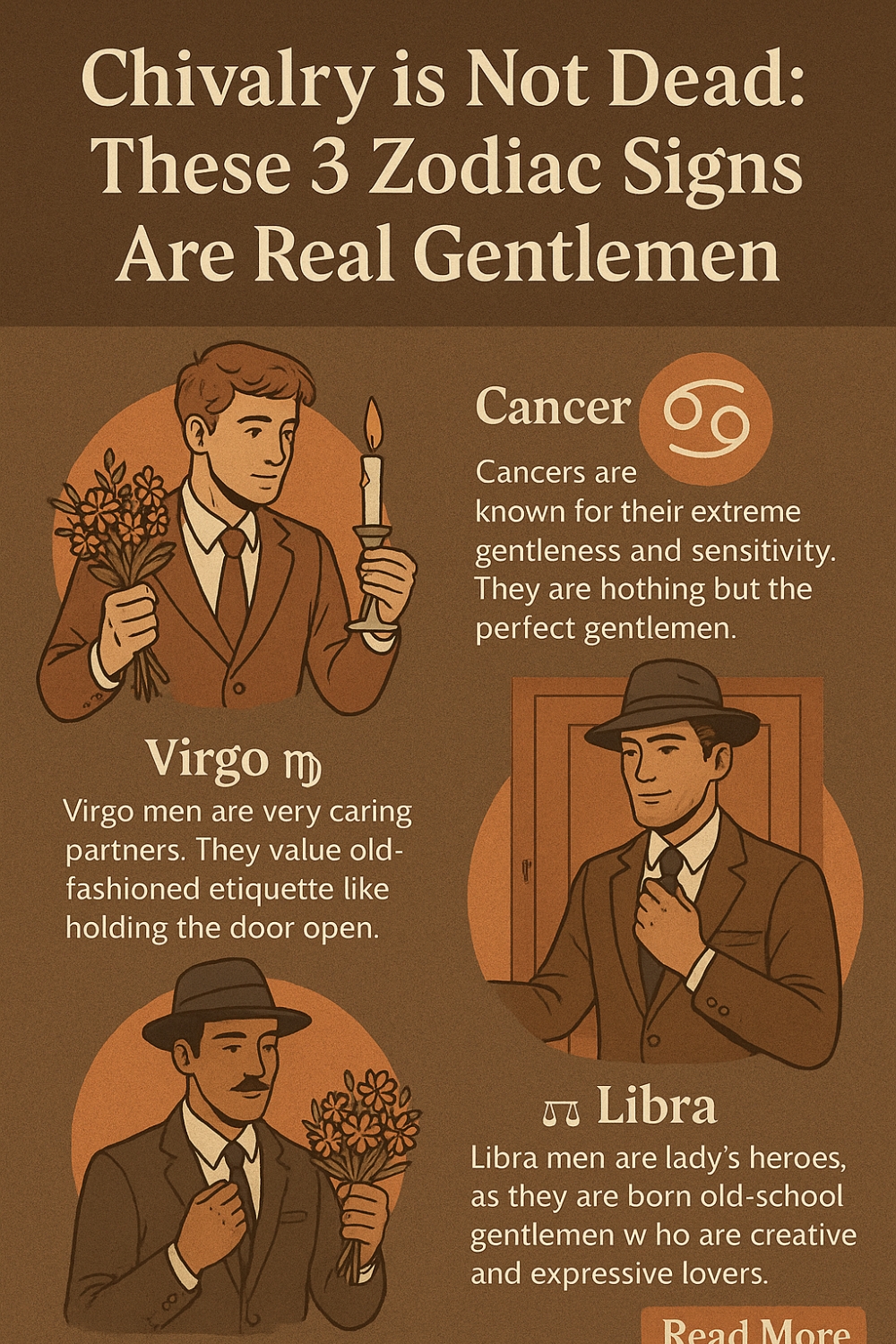 Chivalry is Not Dead These 3 Zodiac Signs Are Real Gentlemen Infographic