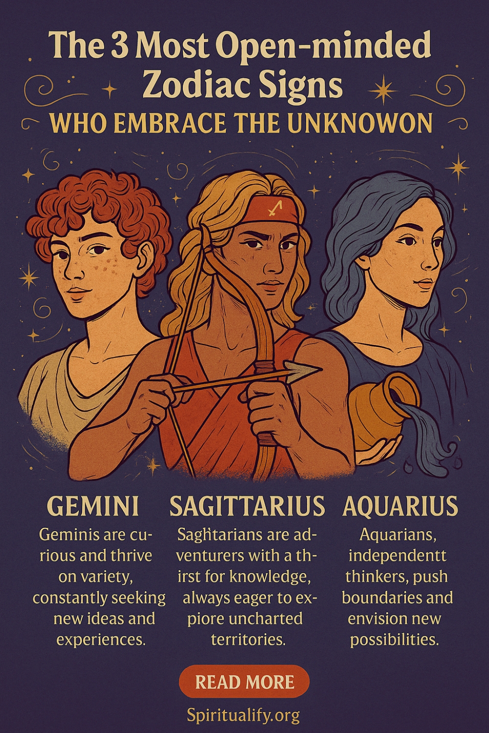 The 4 Most Open-minded Zodiac Signs Who Embrace The Unknown Infographic