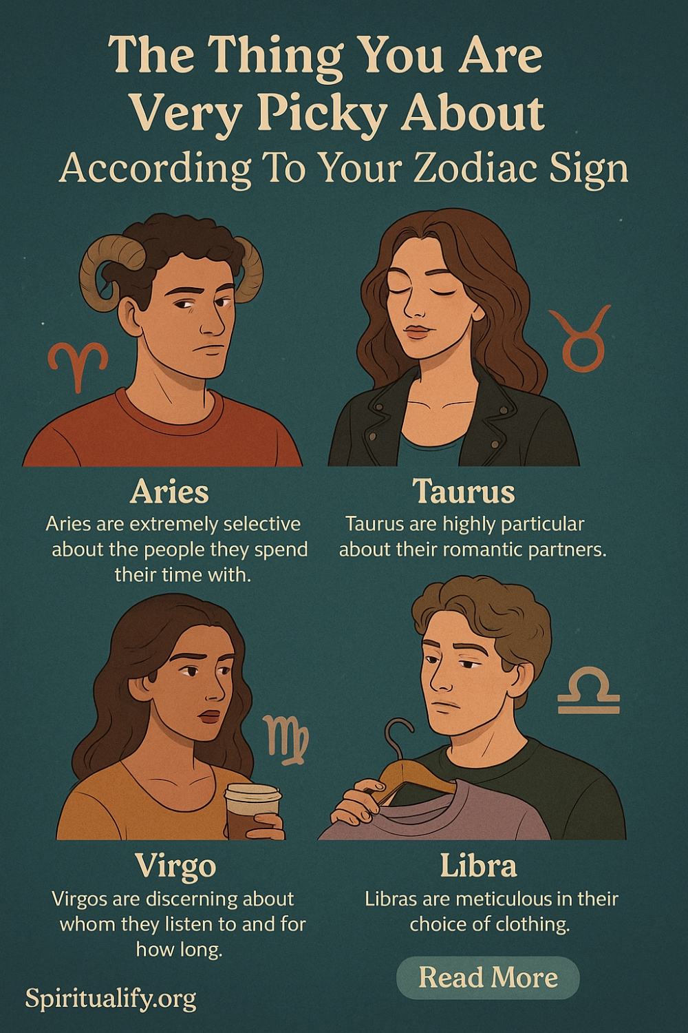 The Thing You Are Very Picky About According To Your Zodiac Sign Infographic