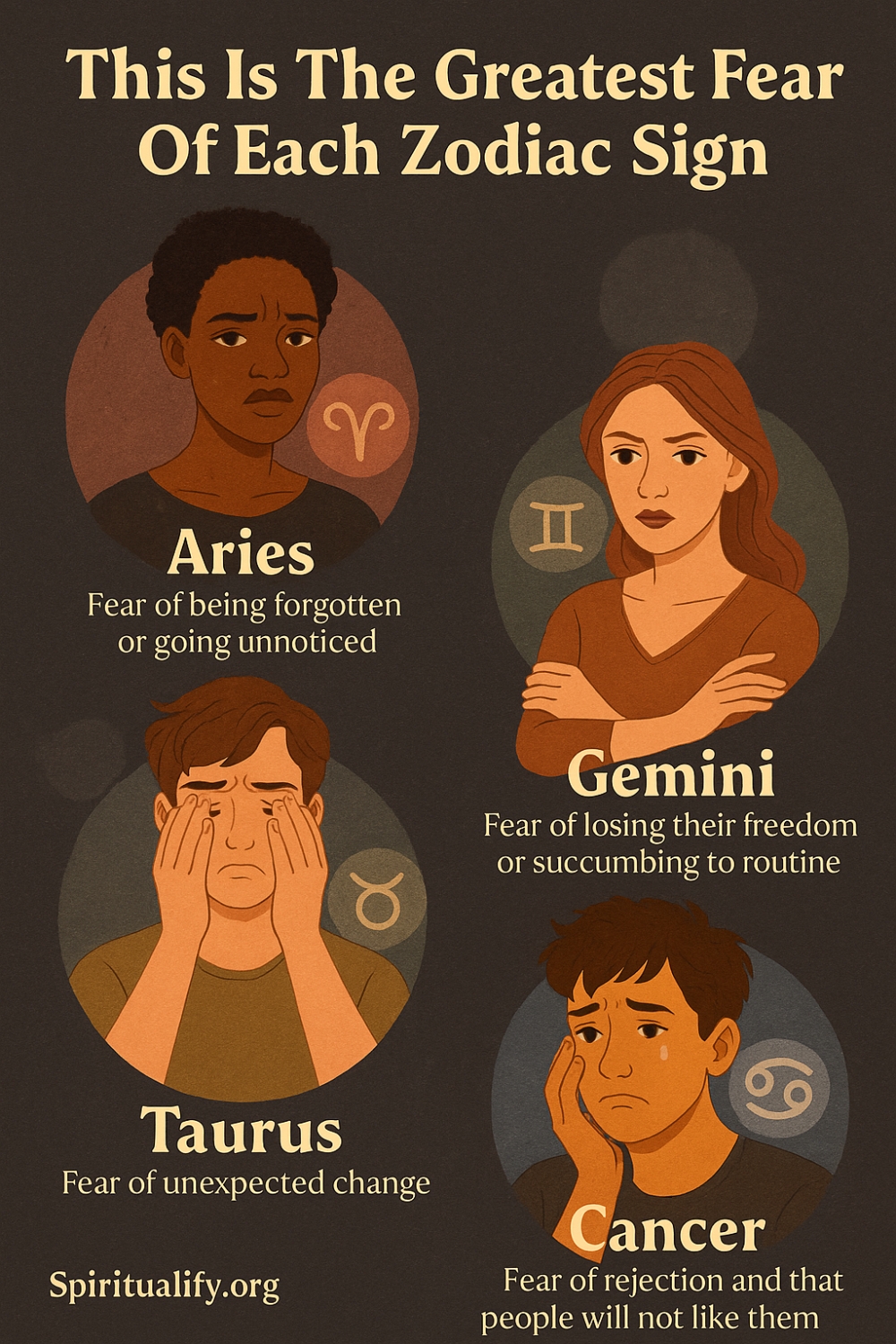 This Is The Greatest Fear Of Each Zodiac Sign Infographic