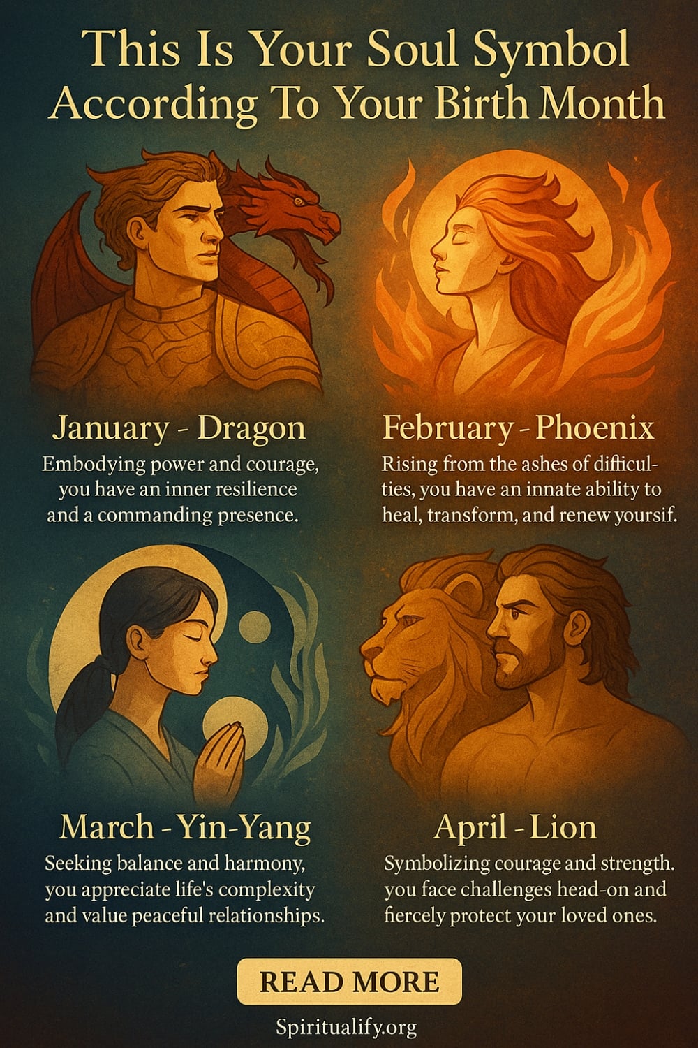 This Is Your Soul Symbol According To Your Birth Month Infographic