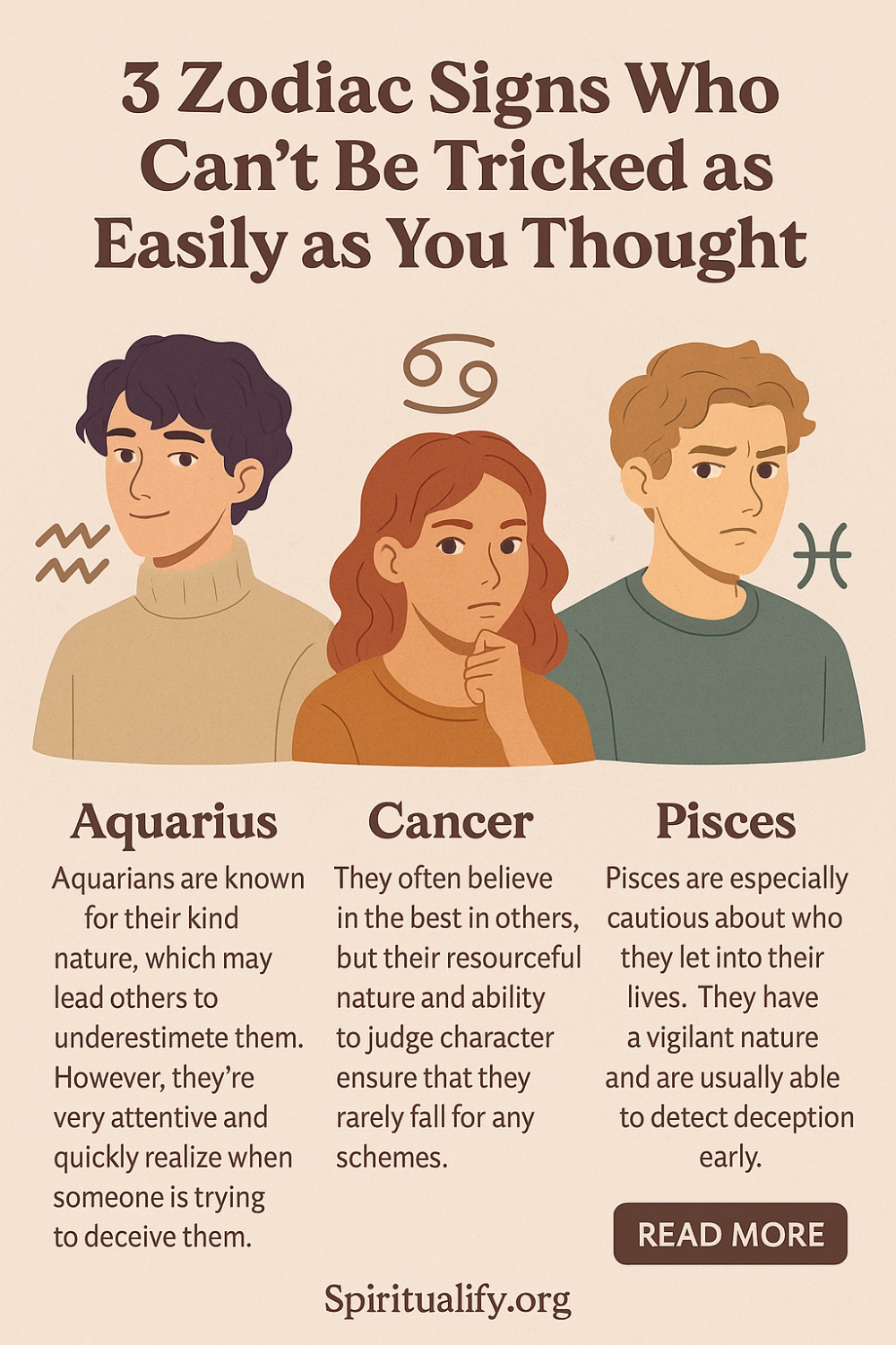 4 Zodiac Signs Who Can’t Be Tricked as Easily as You Thought Infographic