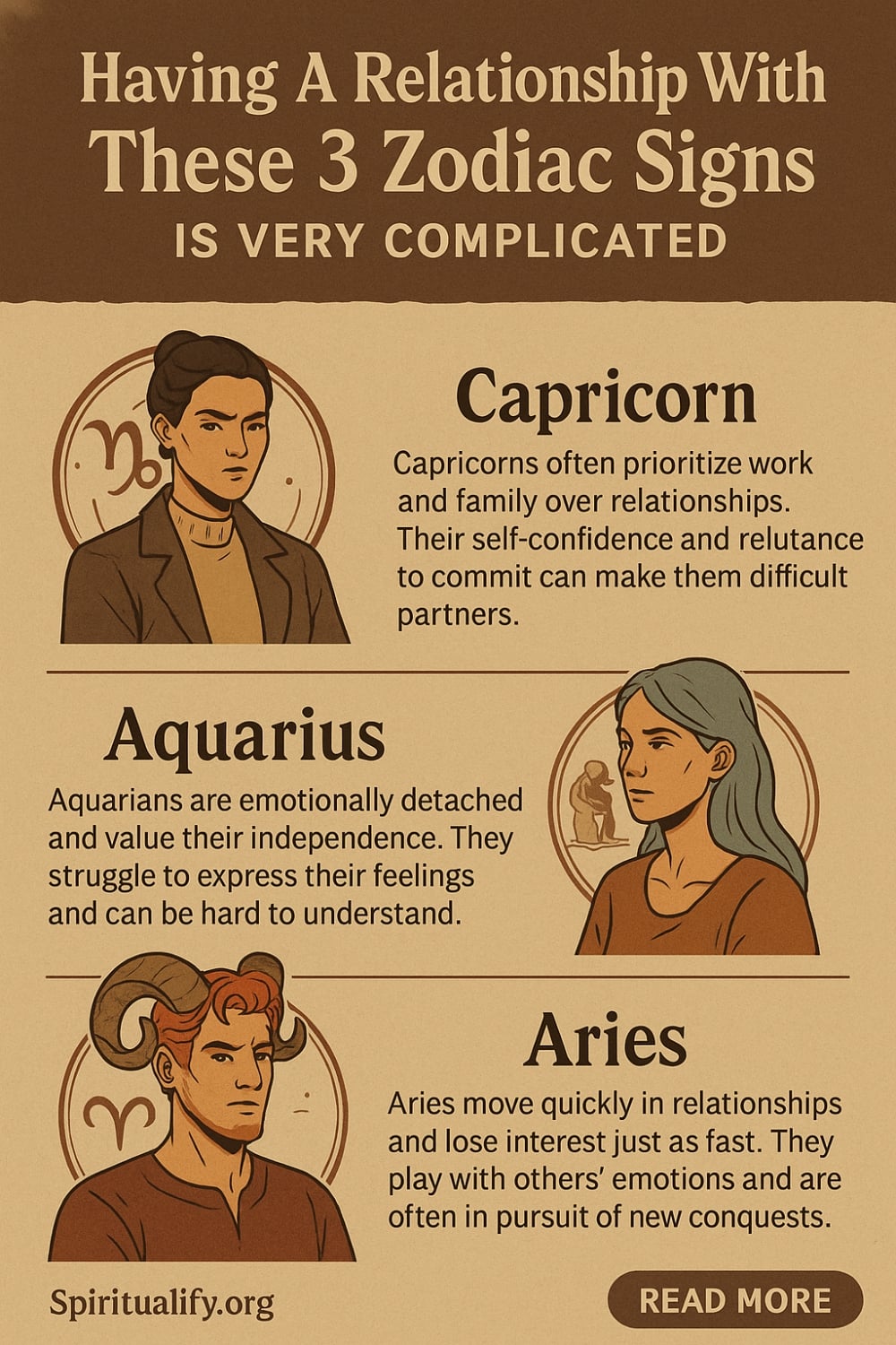 Having A Relationship With These 5 Zodiac Signs Is Very Complicated Infographic