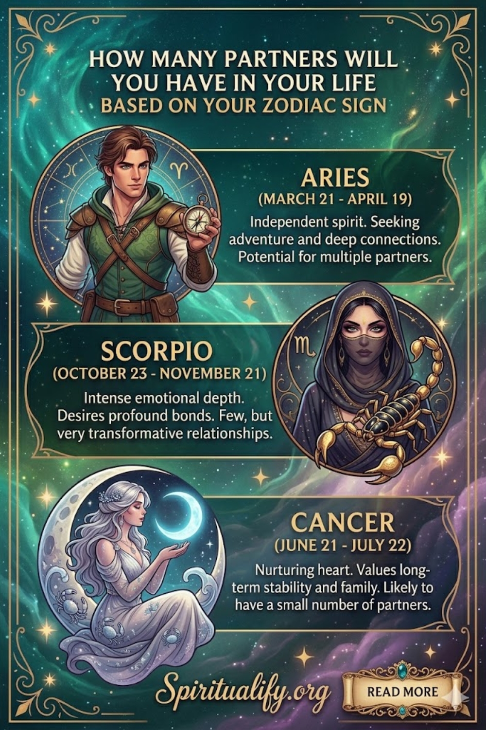 How Many Partners Will You Have In Your Life Based On Your Zodiac Sign Infographic