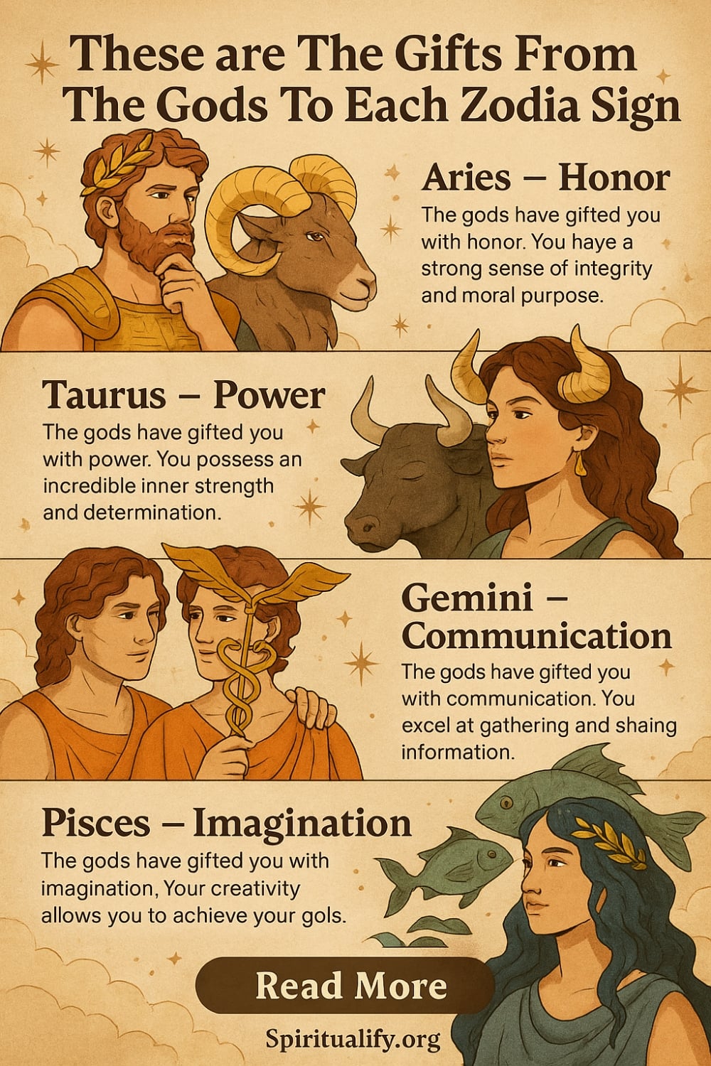 These are The Gifts From The Gods To Each Zodiac Sign Infographic