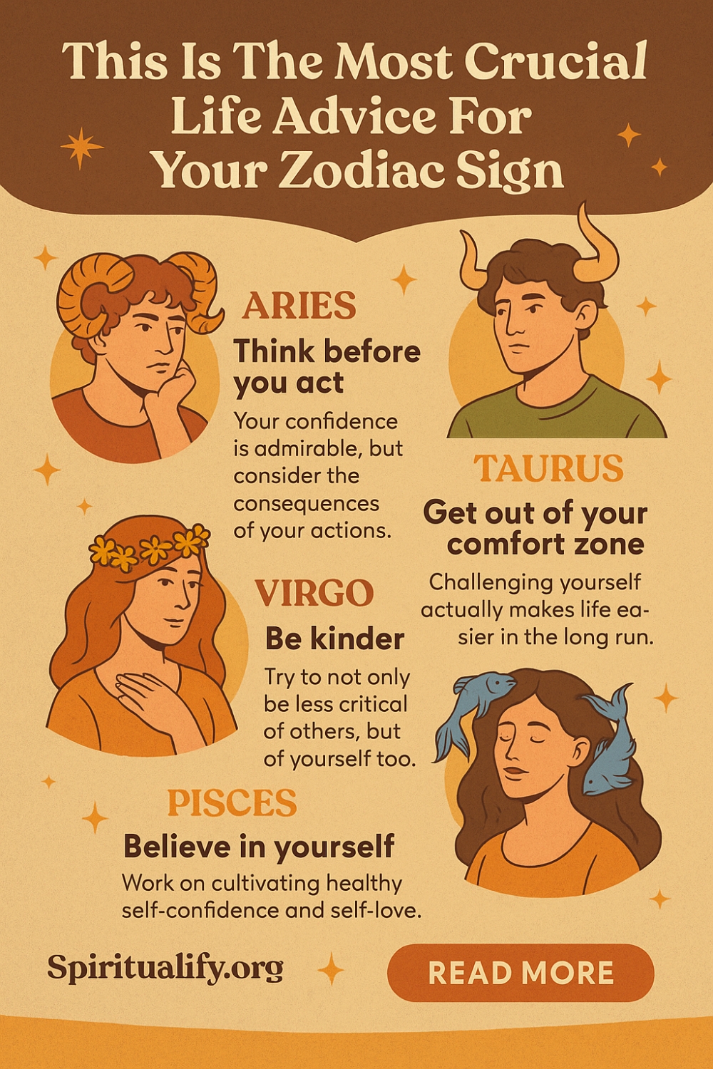 This Is The Most Crucial Life Advice For Your Zodiac Sign Infographic