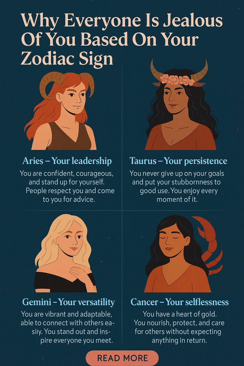 Why Everyone Is Jealous Of You Based On Your Zodiac Sign Infographic