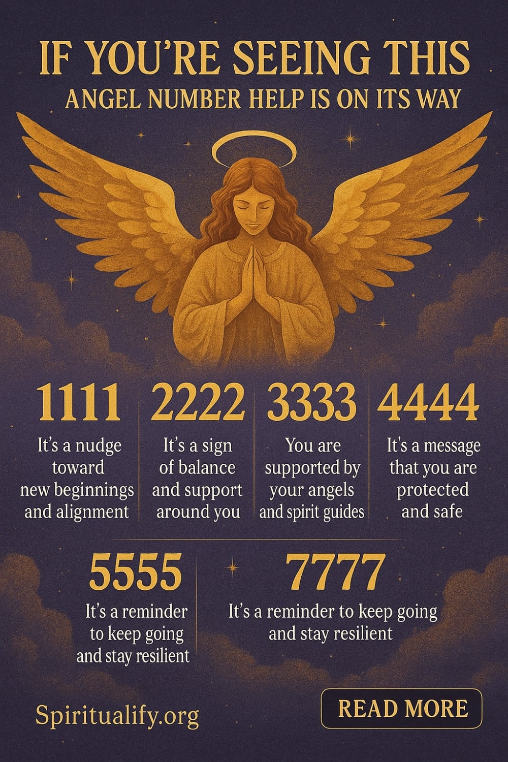 If You’re Seeing This Angel Number Help Is On Its Way Infographic