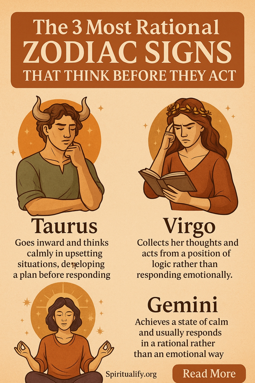 The 5 Most Rational Zodiac Signs That Think Before They Act Infographic