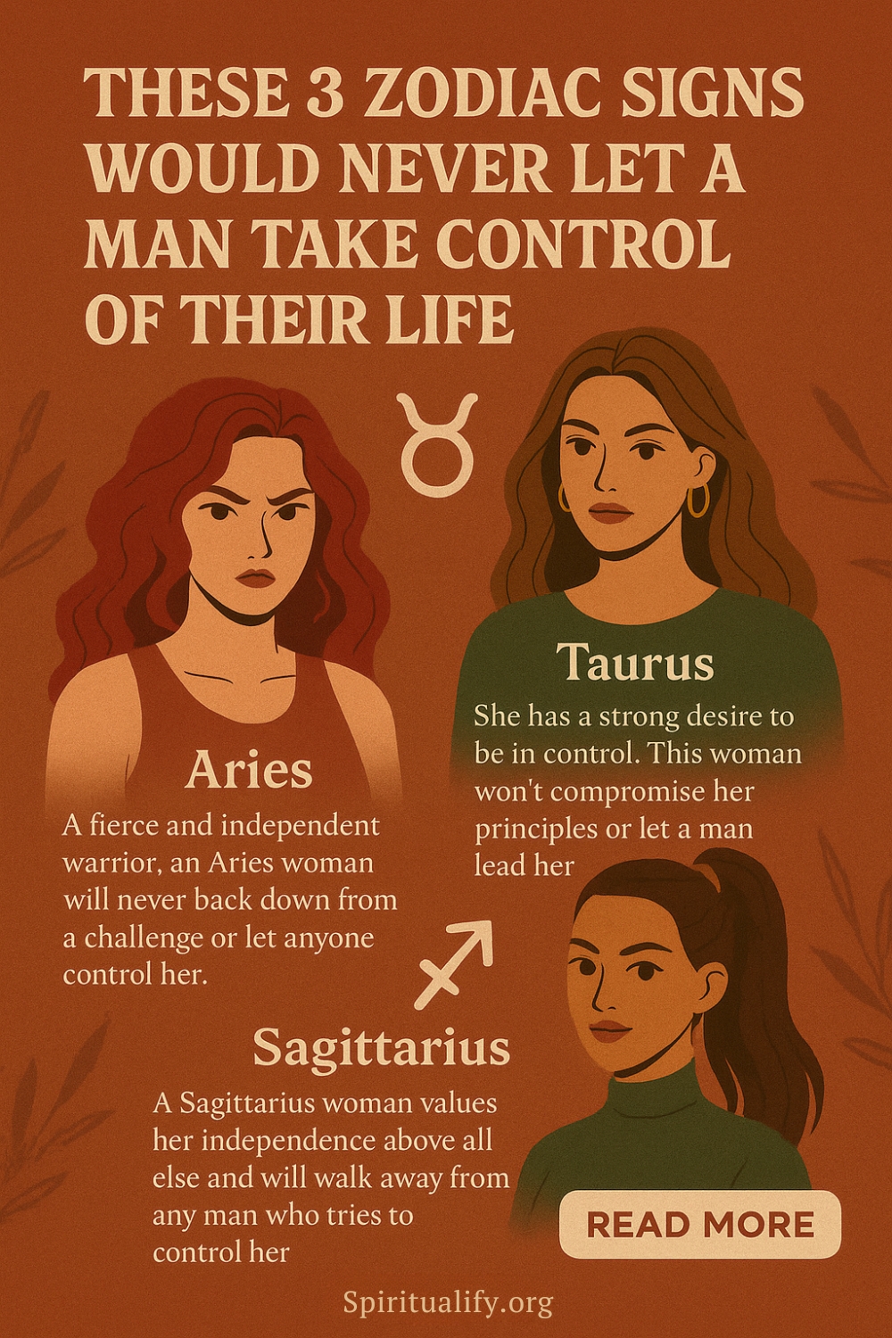 These 5 Zodiac Signs Would Never Let a Man Take Control of Their Life Infographic
