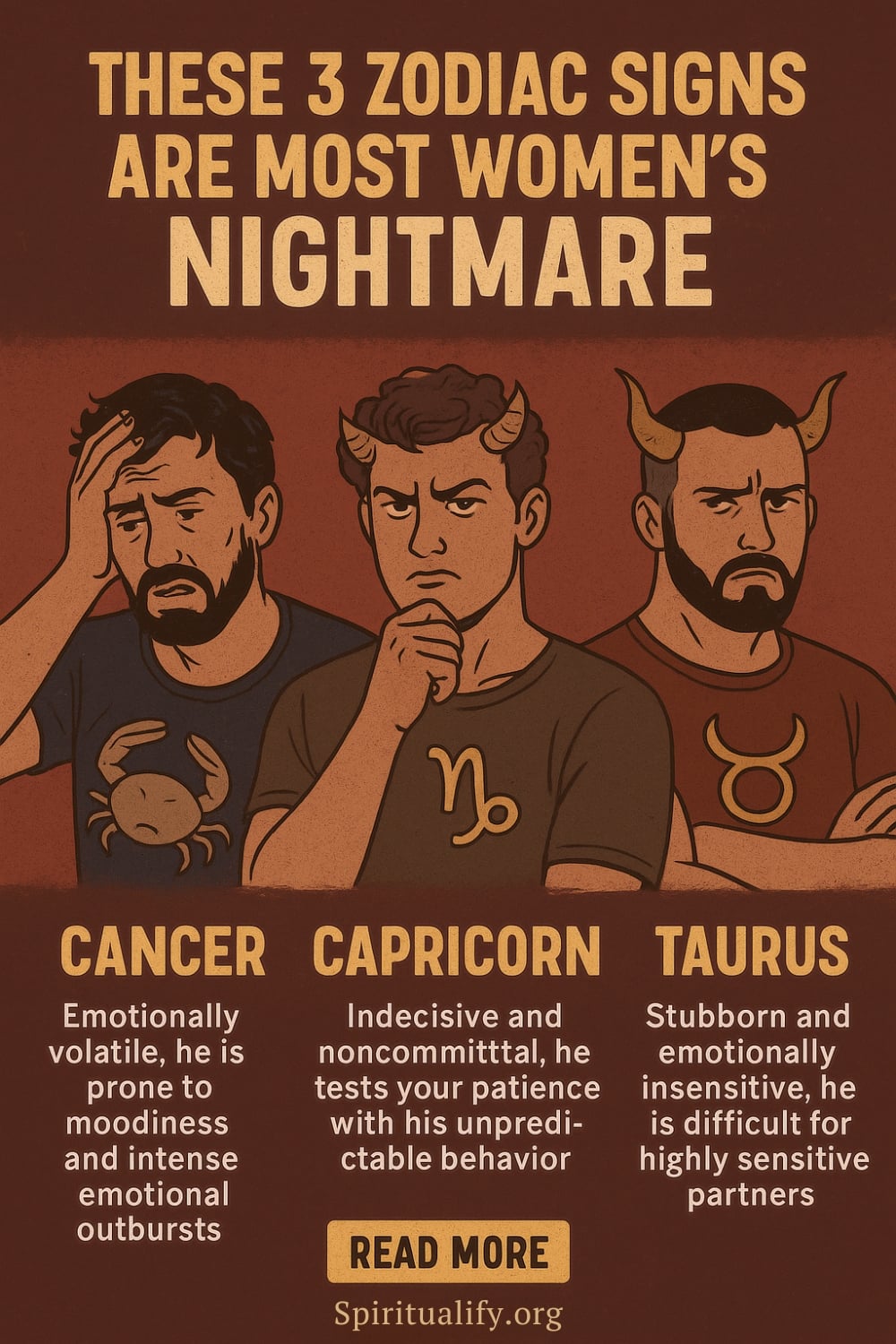 These 3 Zodiac Signs Are Most Women’s Nightmare Infographic