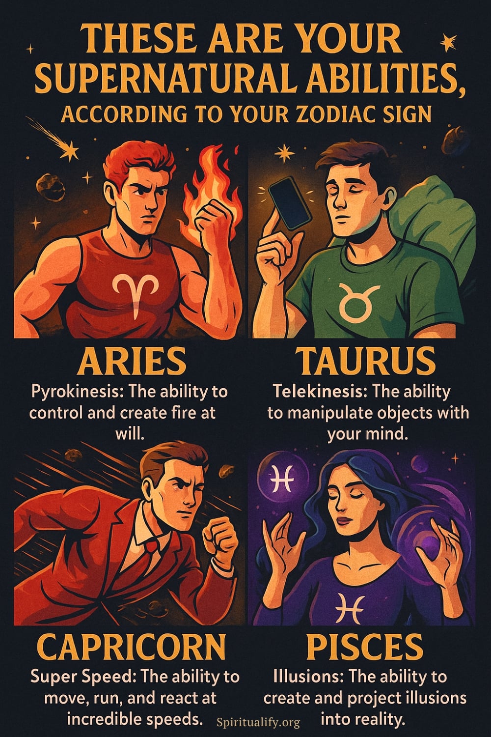 These are Your Supernatural Abilities, According to Your Zodiac Sign Infographic