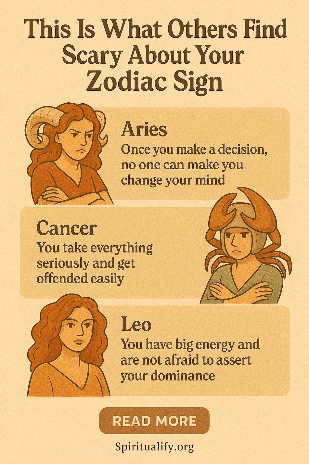 This Is What Others Find Scary About Your Zodiac Sign Infographic