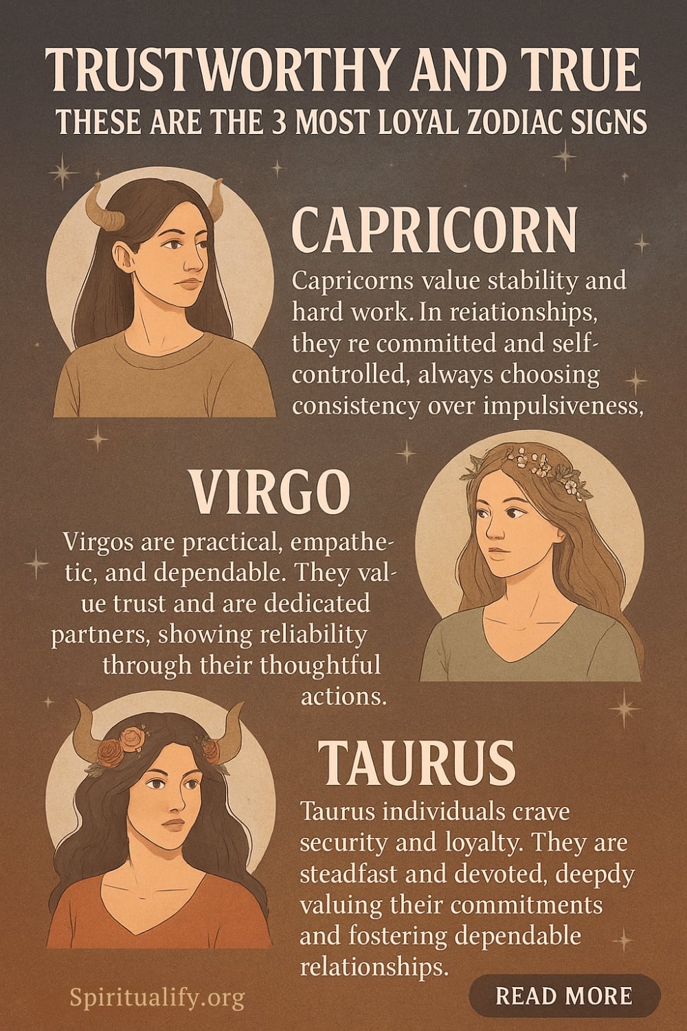 Trustworthy and True These Are The 3 Most Loyal Zodiac Signs Infographic