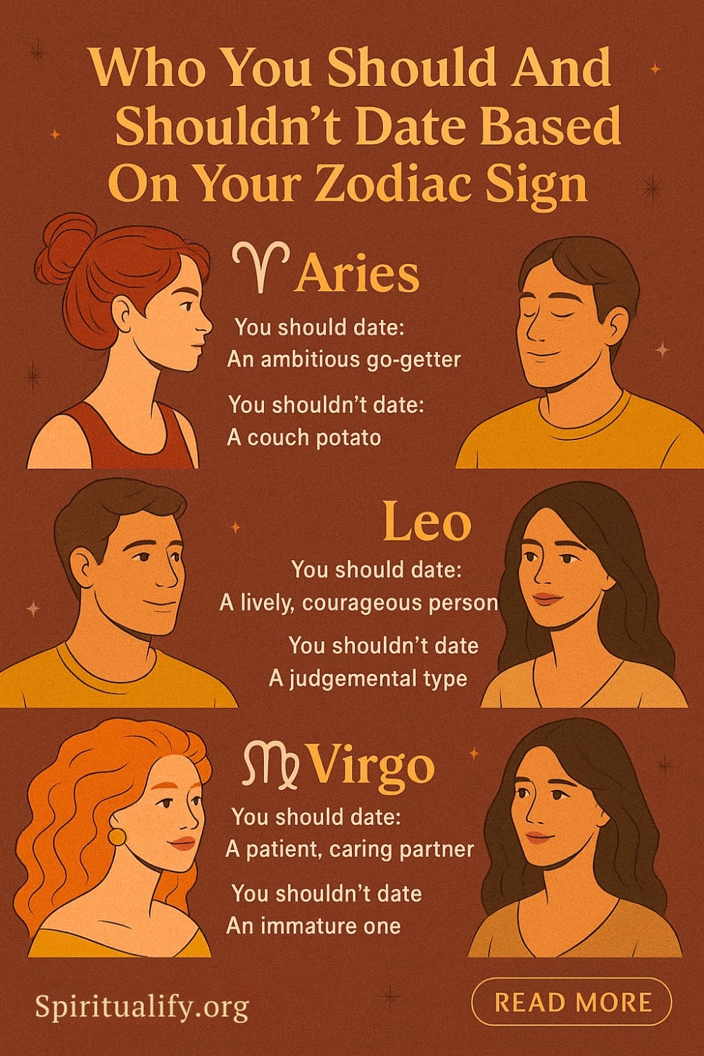 Who You Should And Shouldn’t Date Based On Your Zodiac Sign Infographic