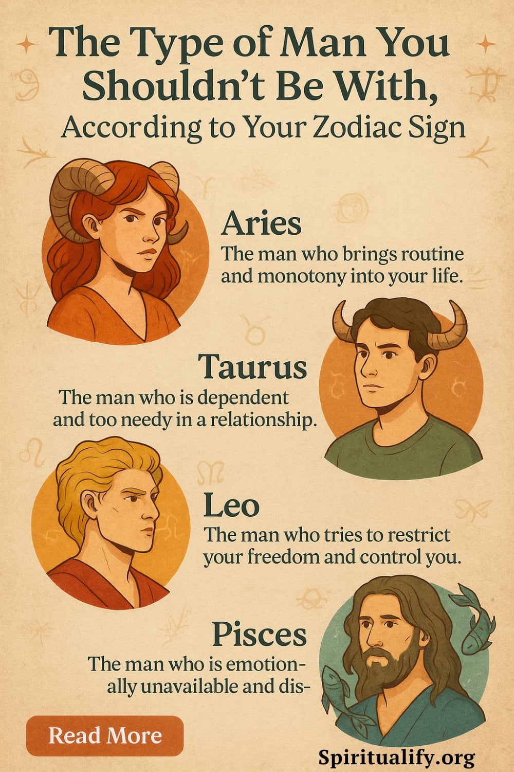 The Type of Man You Shouldn’t Be With, According to Your Zodiac Sign Infographic