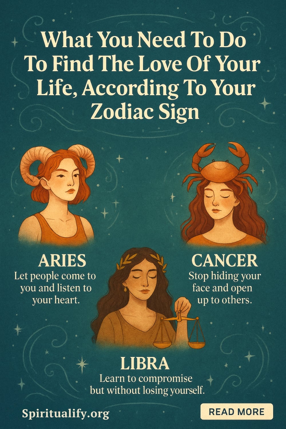 What You Need To Do To Find The Love Of Your Life, According To Your Zodiac Sign Infographic