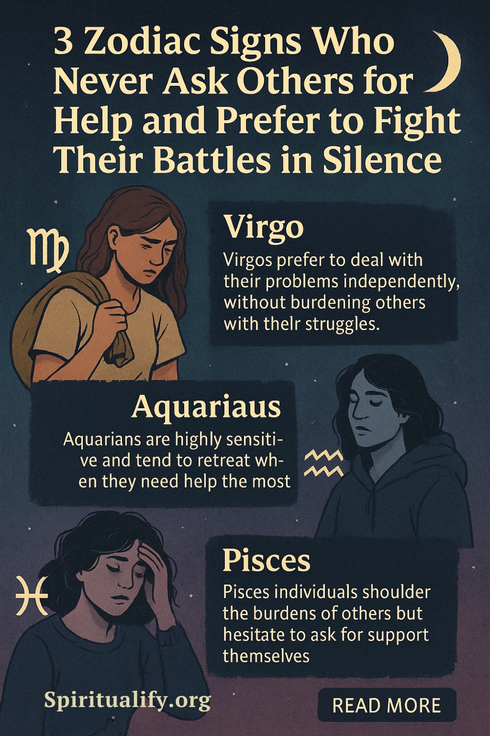 3 Zodiac Signs Who Never Ask Others For Help And Prefer To Fight Their Battles In Silence Infographic